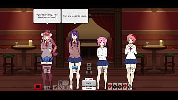 Strip poker conejo vs doki doki girls