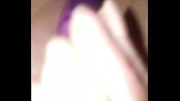 Crystal vibrates her clit and gets her ass ate