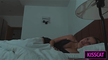 Why step mom jerks step son in share bed till he fucks spoon missionary & cums in mouth swallow