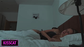 Why step mom jerks step son in share bed till he fucks spoon missionary & cums in mouth swallow