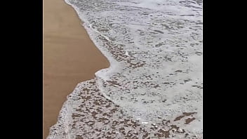 Peeing bikini public beach