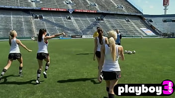 Petite teens enjoyed some games with a friend