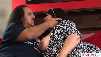 Busty asian milf kelly shibari is giving an old man guy sucks her big tits while fingering her hairy pussy then licks and fuck her hard