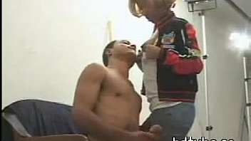 Girl jerks and sucks cock