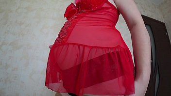 Sexy butt and hairy cunt in black panties pregnant milf caresses her natural tits with big nipples and masturbates with a sex toy