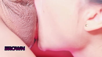 She gives me a close up blowjob