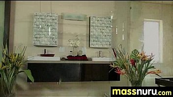 Slippery nuru massage for lucky dude 9