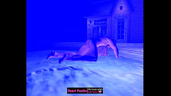 Encuentro nocturno en la piscina