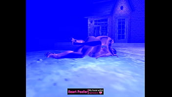 Encuentro nocturno en la piscina