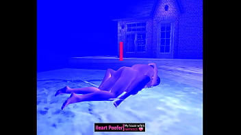 Encuentro nocturno en la piscina