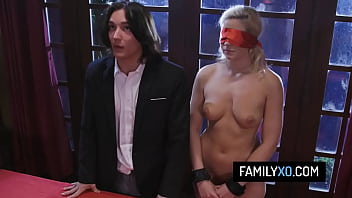 Stepmom and stepdad gets a turn trying my girlfriend’s pussy