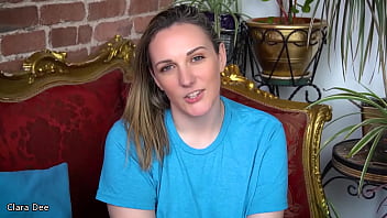 Ghost cock strap on pillow humping joi clara dee joi