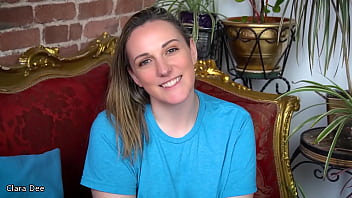 Ghost cock strap on pillow humping joi clara dee joi