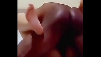 After the birthday young blonde fucks her pussy for the first time on a big black dick