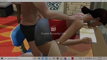 Latina with wide hips and big butt giving assjob to horny white boy Latina with wide hips and big butt giving assjob to horny white boy