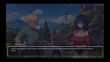 Bluring the walls romance hentai game ep 2 horny girlfriend ripped his shirt off