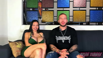 Bimbo doll nicol love drinks hot coffee with brian evansx