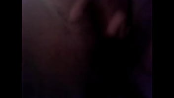 Horny babe rubs her hot pussy