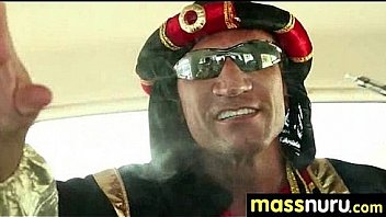 Japanese masseuse gives a full service massage 13