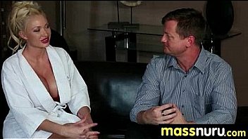 Japanese masseuse gives a full service massage 13