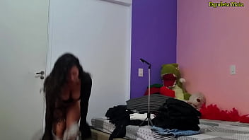 Trying on clothes i got