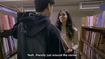 He met her at the library