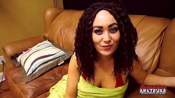 Busty brunette lexxie enjoys getting her pussy fucked by a sex machine