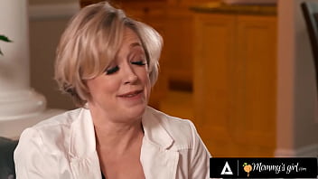 Busty milf has affair with petite asian