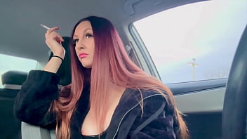 European stepmom artemisia love big boobs sexy smoker sesh