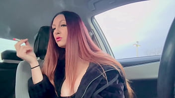 European stepmom artemisia love big boobs sexy smoker sesh