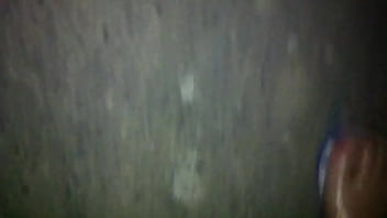 Naked oiled feets in the nature