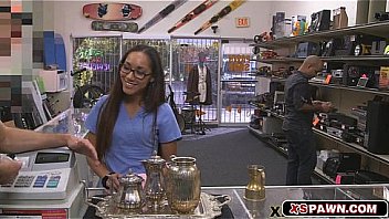 Sweet hottie girl getting a meaty dick