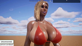 Huge rack on slut walk