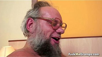 Lucky old bastard bangs lovely girl