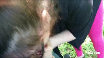 Amateur sex outdoors with ex gf from behind