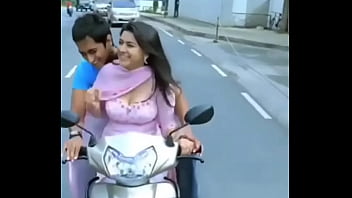 Hansika motwani boobs on bike jumping Hansika motwani boobs on bike jumping