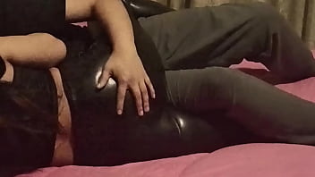 I enter my stepsister's room she let's me fuck her she likes it and she opens her ass while i put it in her