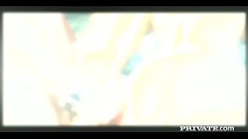 Claudia and mai screw each other before a guy joins them