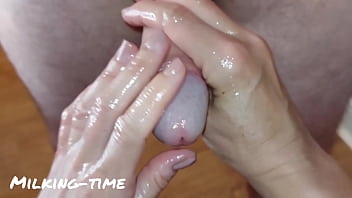 Amazing penis head polishing dem part three milking time