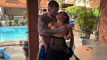 Petite brazilian kevelin gomes throat and pussy fucked