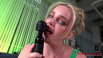 Blonde Babe Makes Naughty Mess thumbnail