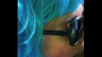 Sexy milf got solid load of jizz on her glasses