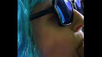 Sexy milf got solid load of jizz on her glasses