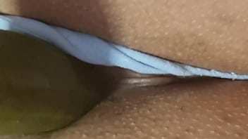 Crazy cuckold husband he bring a cucumber to me only to watch my pussy being penetrated and dilated licking chantilly creamy pussy