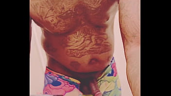 Fat cock black dude blows his load before meeting with sugar mama