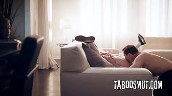 Blonde coed teen sucks professor's cock just to pass his class