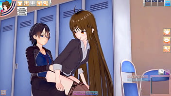 Office lady mina takes a hentai break to suck and fuck guy