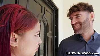 Ryder rey gets bored she seduced the survey officer saying she needs something to get satisfied guy sucks her small tits then fucks her face