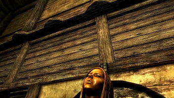 Skyrim statue with huge knockers