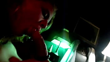 Sucking a stranger on her break